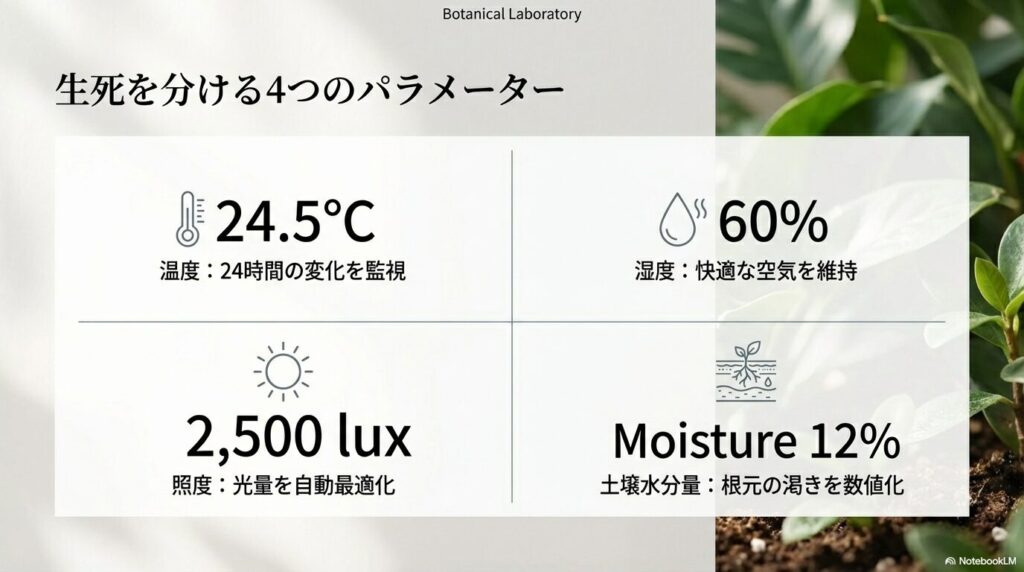 専門性:IoTが叶える「データに基づく園芸」