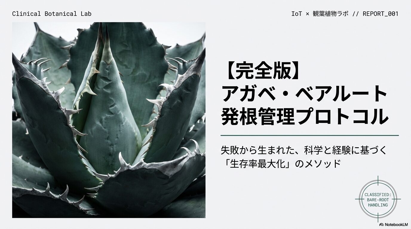【完全版】アガベの抜き苗が届いたら？失敗しない発根管理と育て方