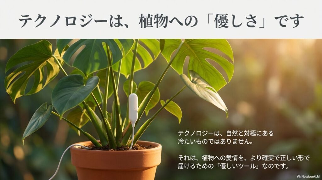 テクノロジーは植物への優しさ