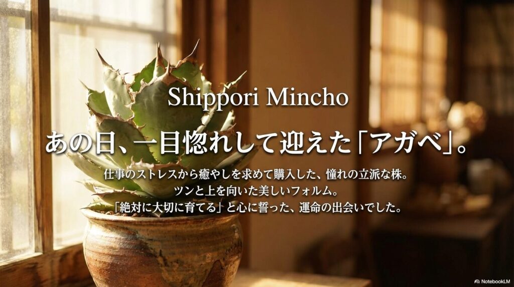 サイト立ち上げのきっかけ:あの日の「アガベ」への消えない後悔