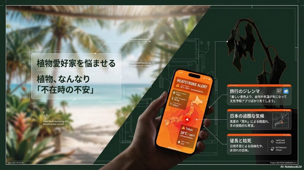 観葉植物育成における旅行のジレンマや日本の過酷な気候による課題