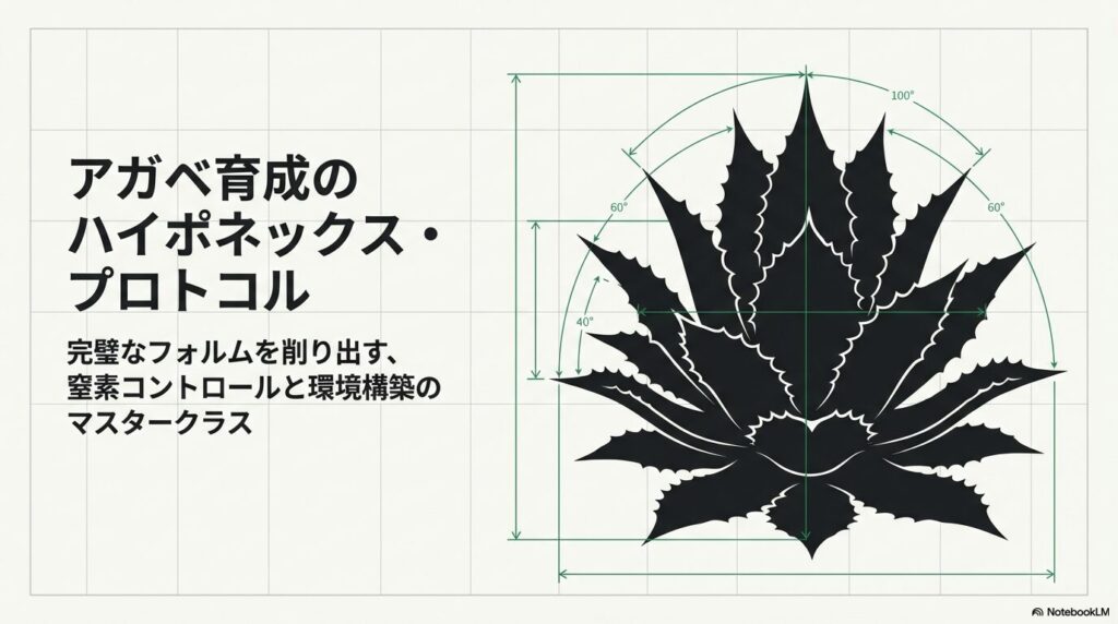 アガベ育成におけるハイポネックスの施肥プロトコル