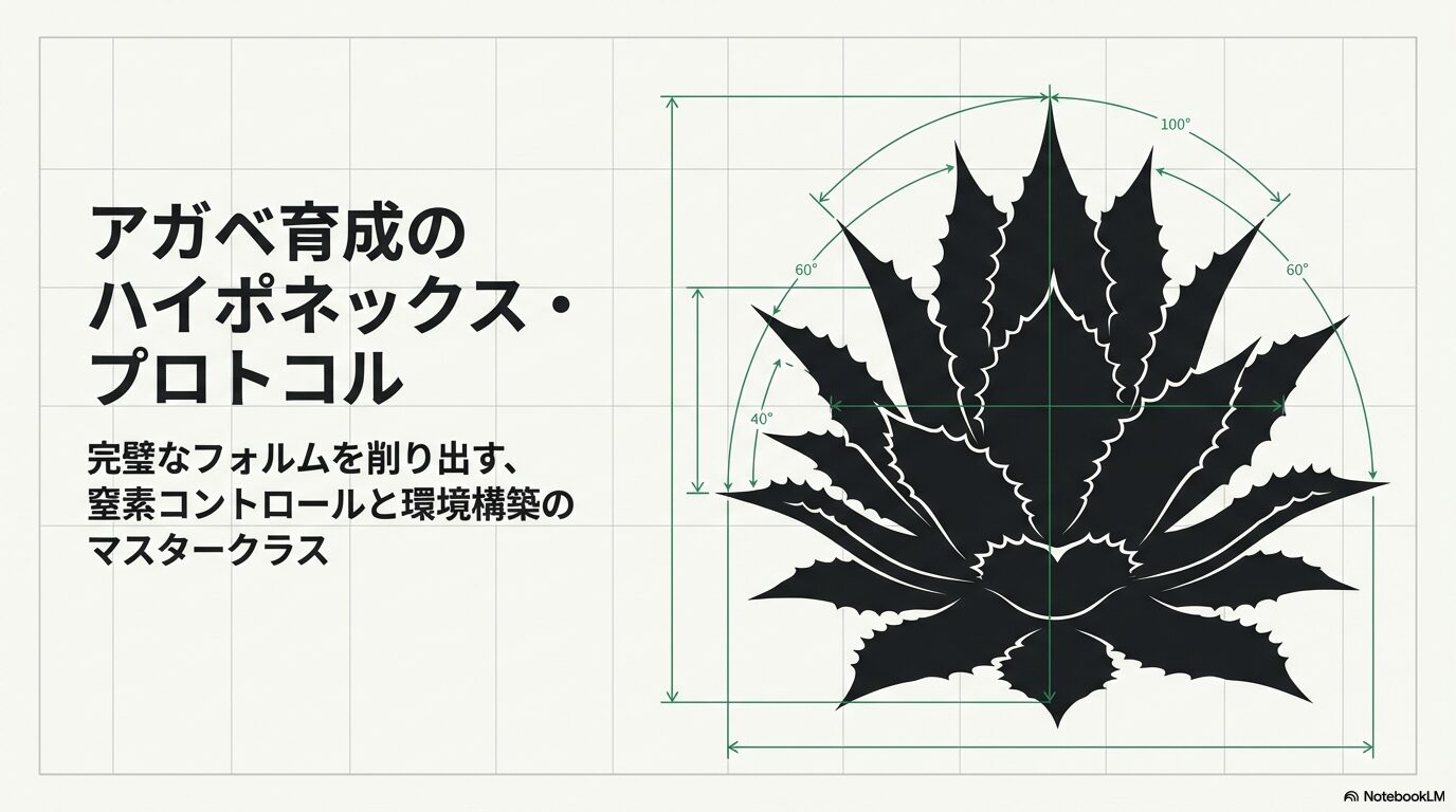 アガベ×ハイポネックスで徒長を防ぐ至高の施肥設計