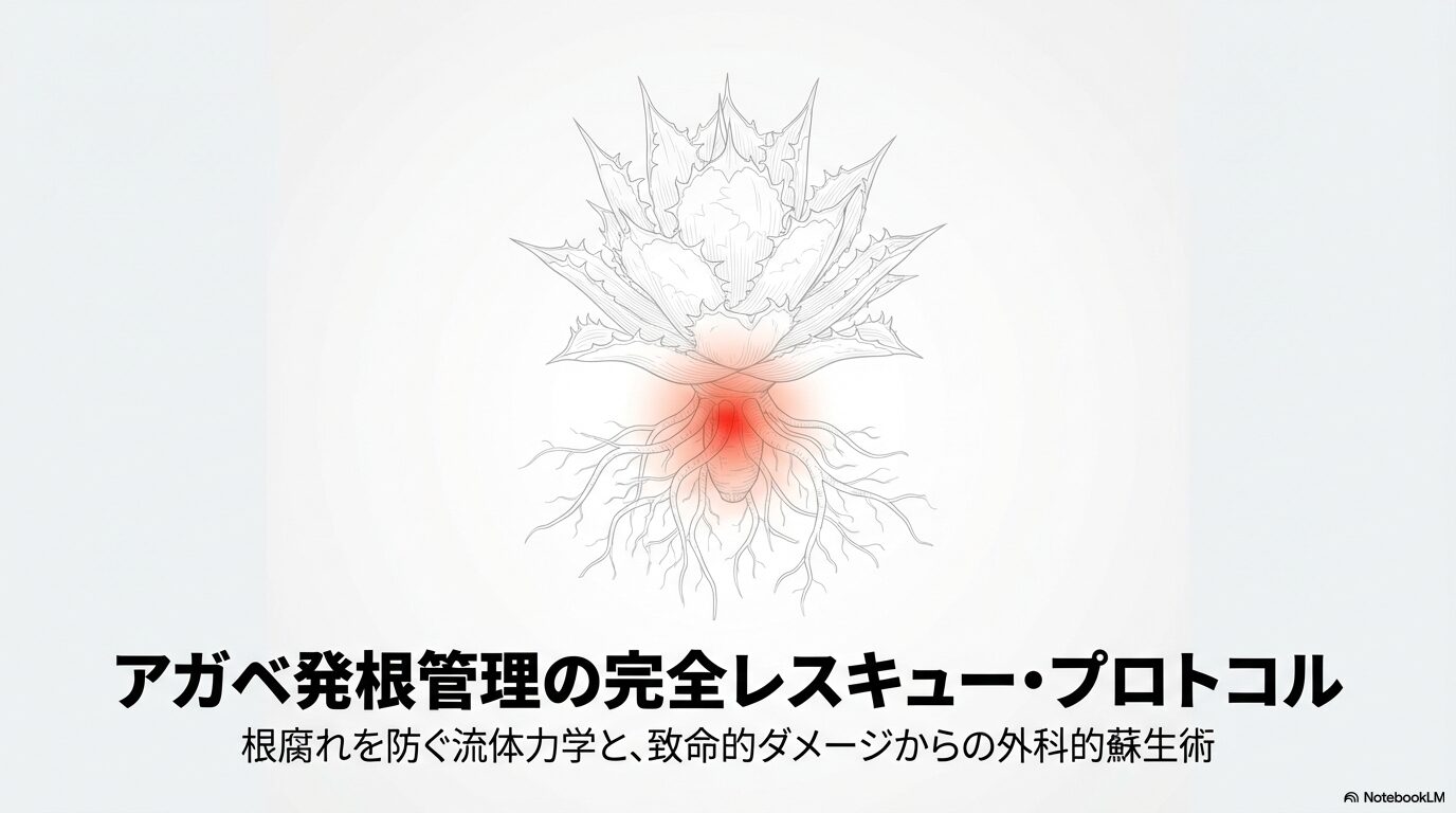 アガベの発根管理で腐る悲劇をゼロへ。原因と完全復活法