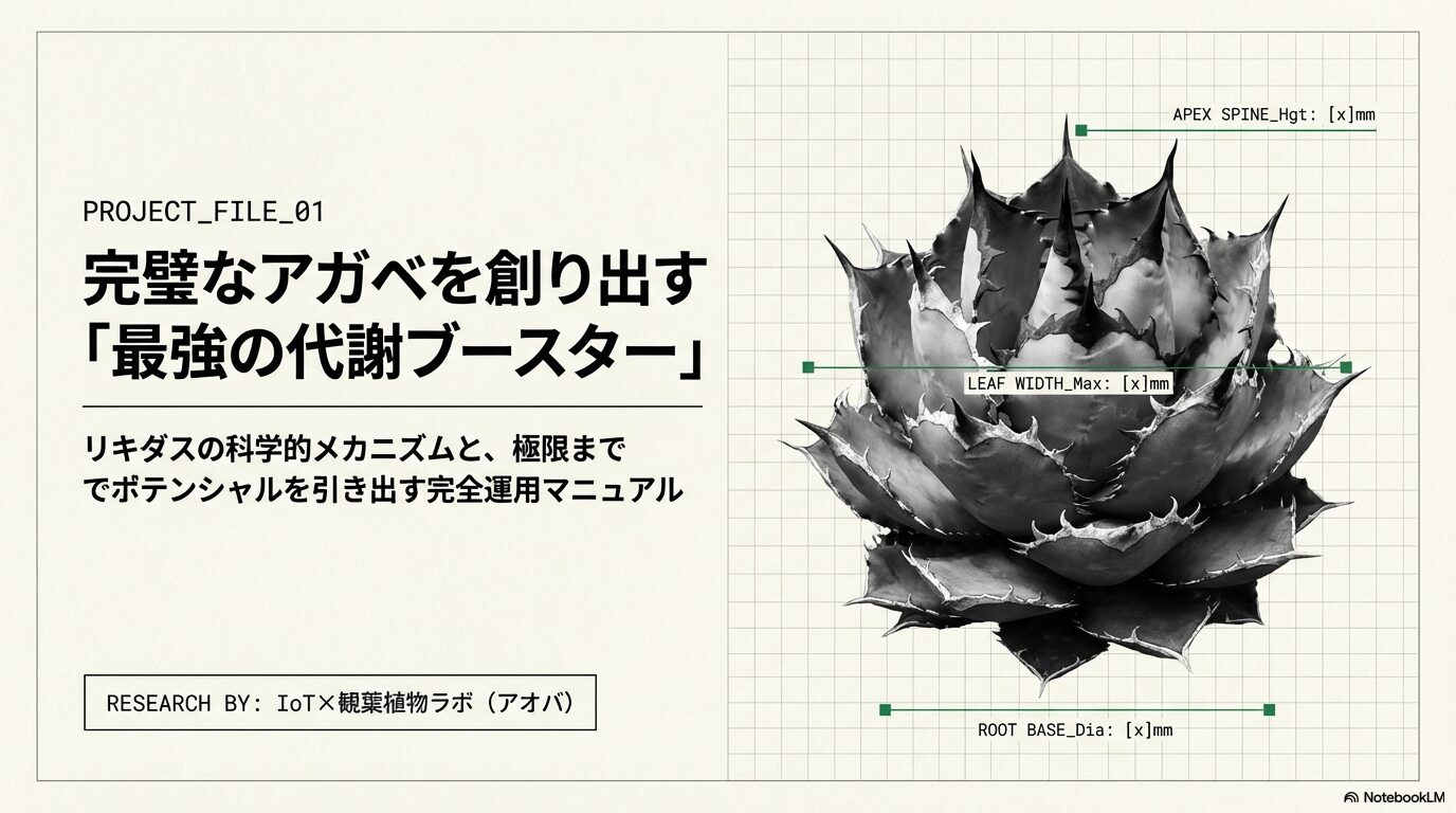 アガベにリキダスは効果絶大！発根管理と徒長防止の完全ガイド