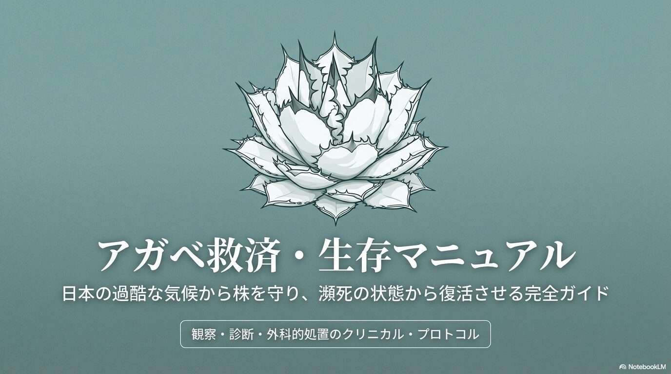 アガベが枯れる原因と復活の極意！危険なサインと対策を徹底解説