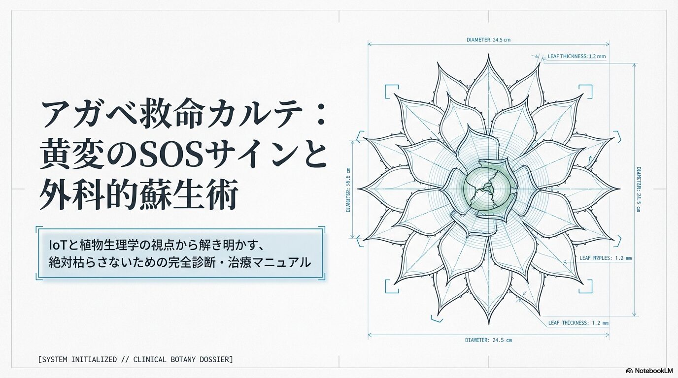 アガベが黄色くなる原因と完全復活への全手順ガイド