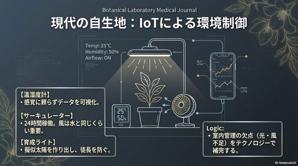 アガベのしわしわを防ぐ乾湿のメリハリ水やり理論と、IoT温湿度計による室内環境制御