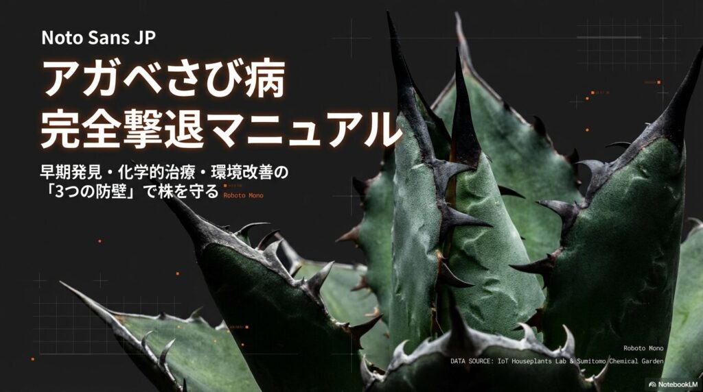 アガベのさび病を完全撃退する対策マニュアルの表紙
