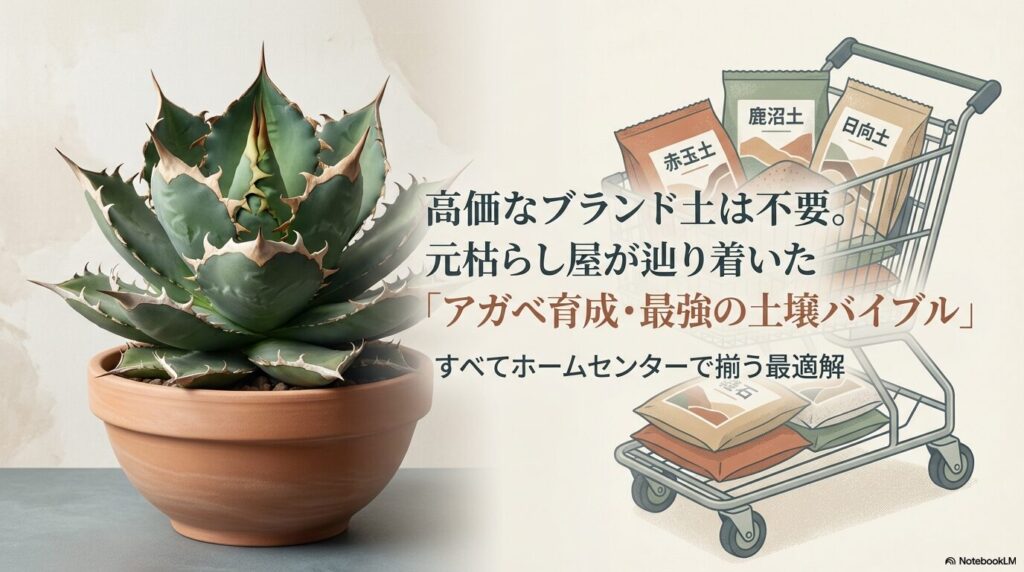 ホームセンターで揃うアガベ育成用の土壌バイブル