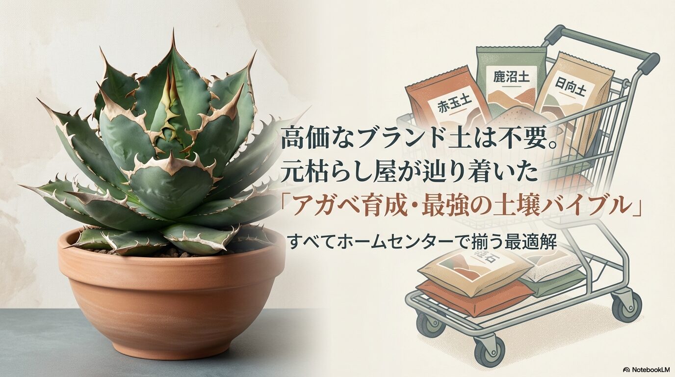 アガベの土はホームセンターで！元枯らし屋が辿り着いた最強配合