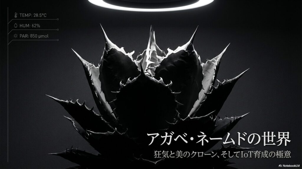 アガベ・ネームドの世界とIoT育成の極意を示すタイトル画像
