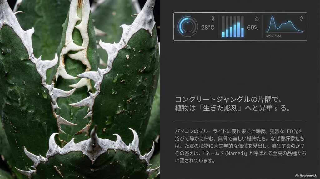 アガベ・ネームドの世界とIoT育成の極意を示すタイトル画像