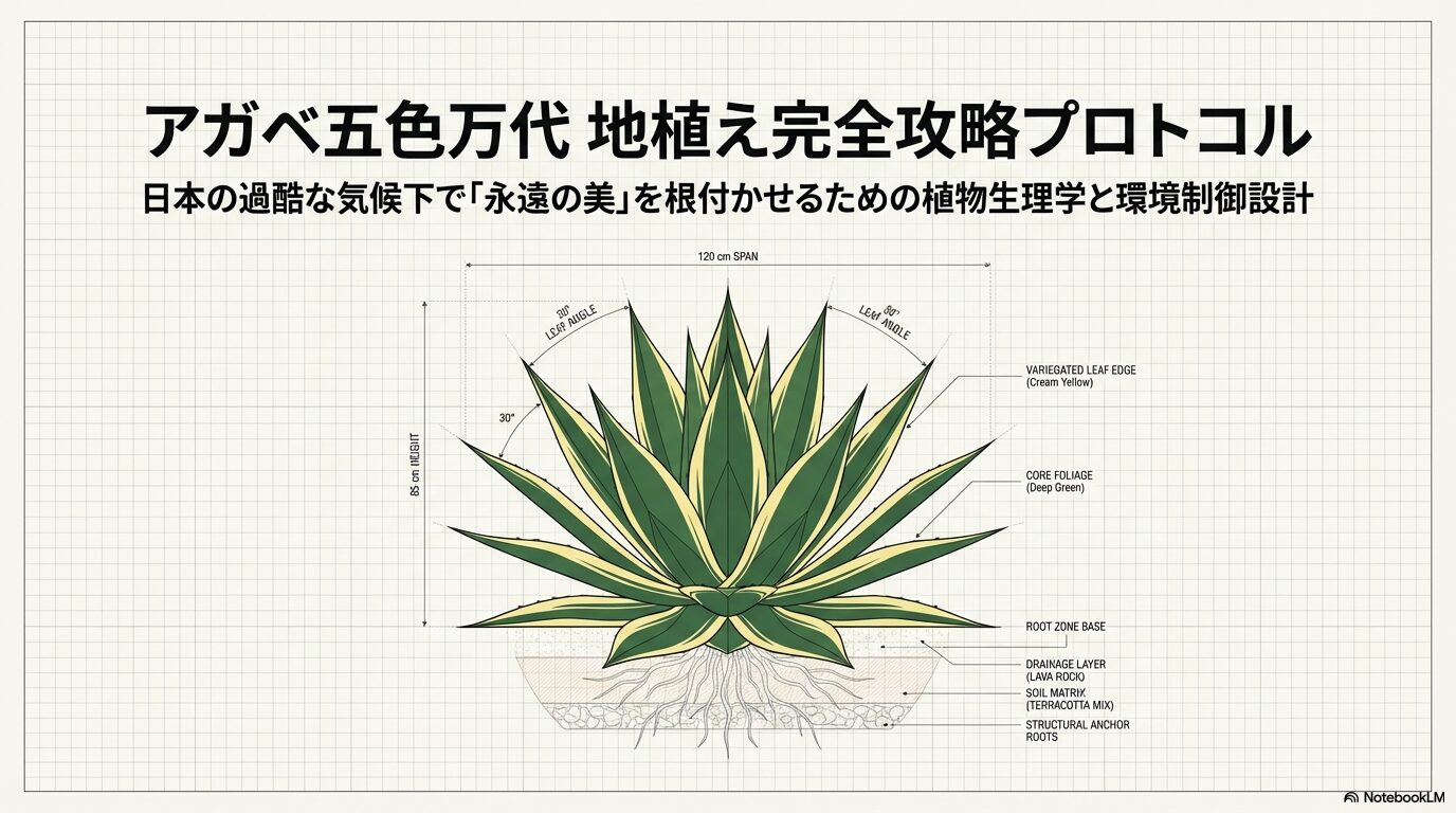 アガベ五色万代の地植え完全ガイド！枯らさず美しく育てる秘訣