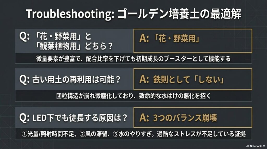 ゴールデン培養土を使ったアガベ栽培におけるよくある質問と最適解