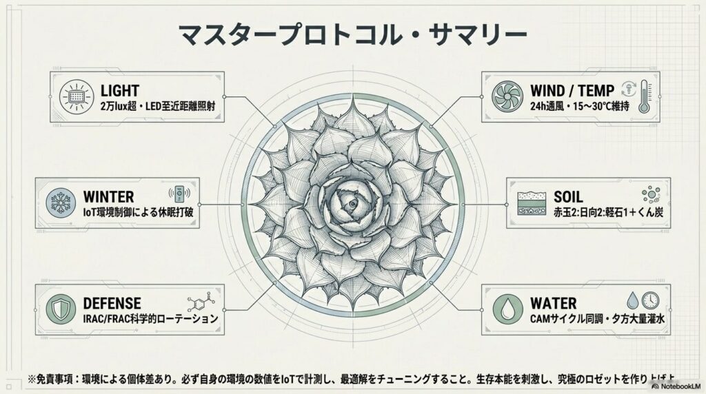 光量、温度、通風、用土、水やり、防除を網羅したアガベ・パラサナ爆速育成マスタープロトコル