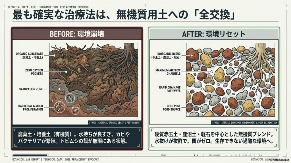 有機質用土から無機質用土への植え替えによるアガベの環境リセット