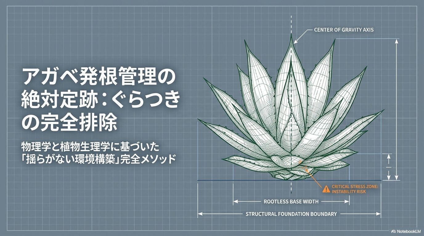 アガベの植え替えでぐらぐら…原因と確実な固定・発根管理術