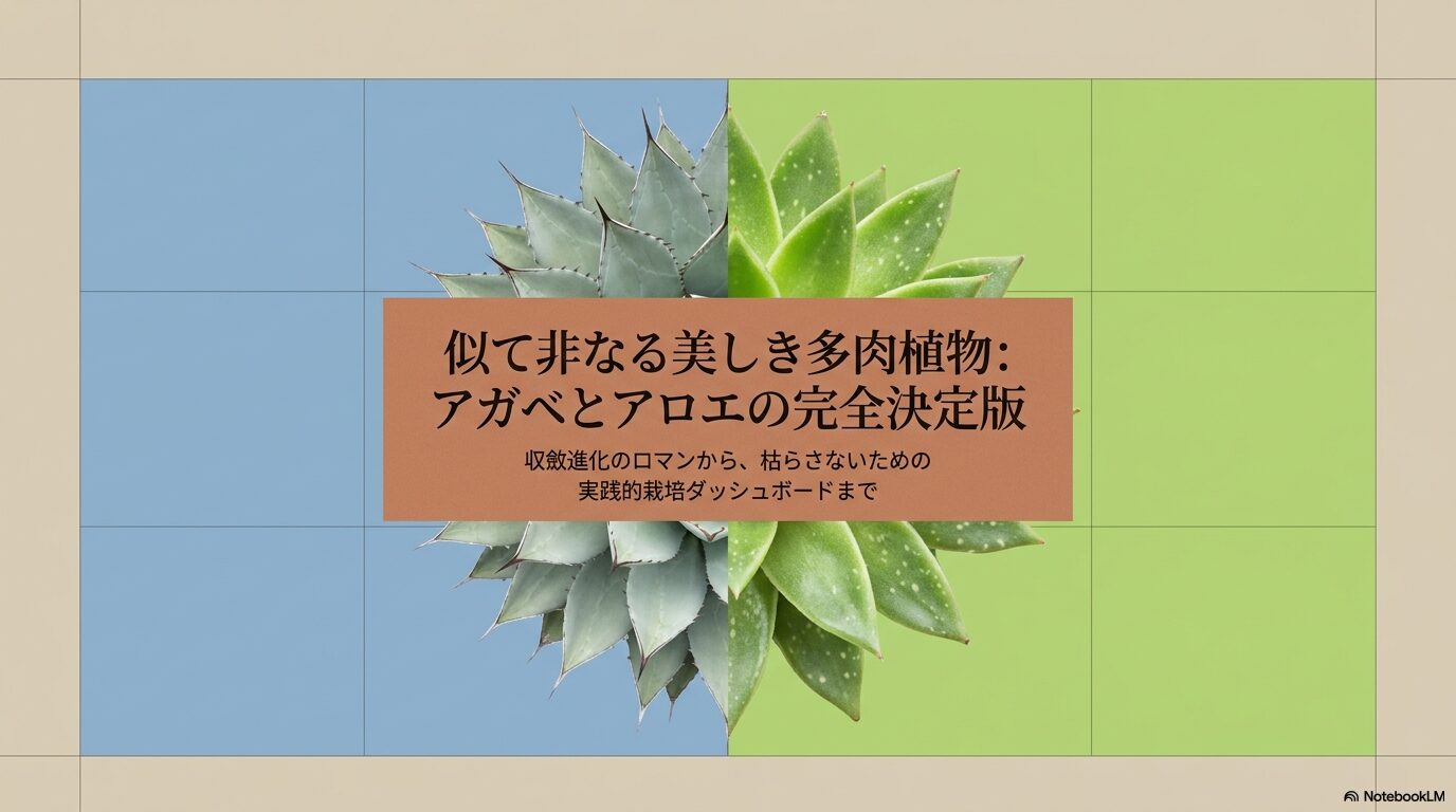 アガベとアロエの違いとは？見分け方から育て方まで徹底解説