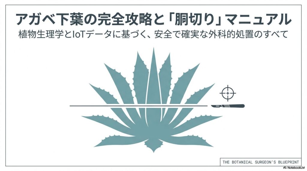 アガベの下葉の切り方と胴切りの完全マニュアル