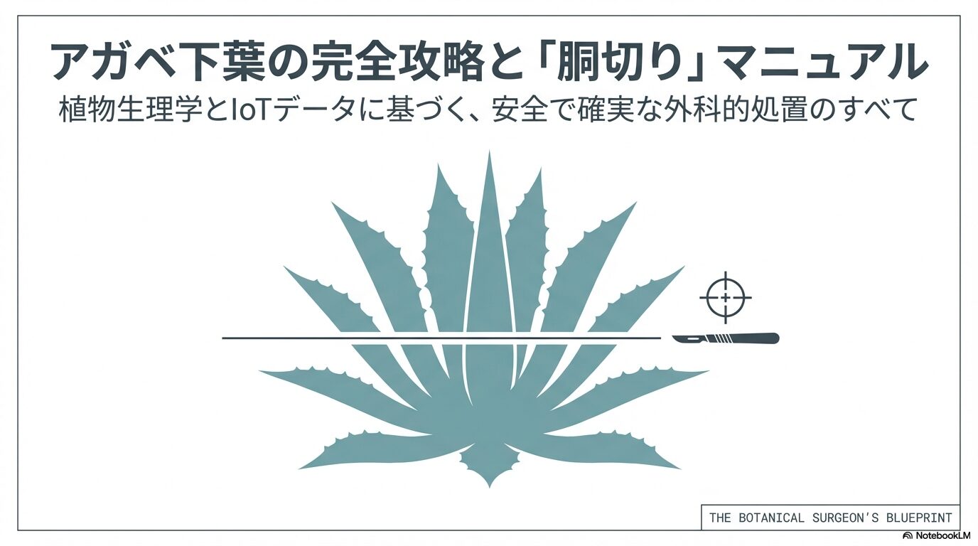 アガベの下葉の切り方！枯れる原因から胴切りまで徹底解説