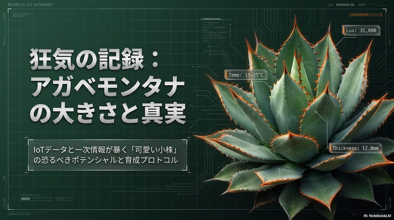 アガベモンタナの大きさの罠！12kgの暴走株と徒長・枯死の全記録