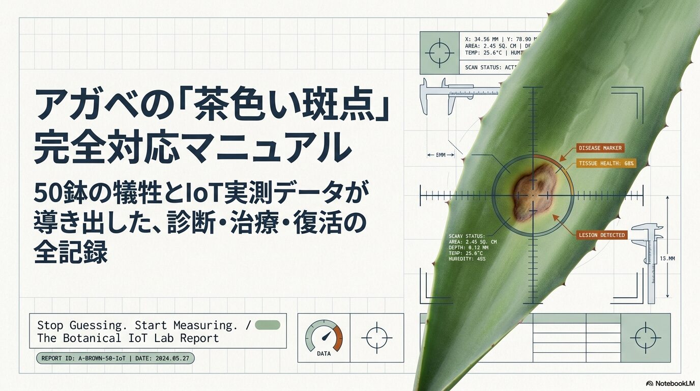 アガベの茶色い斑点！50鉢の観察から学ぶ原因と対処法の全記録